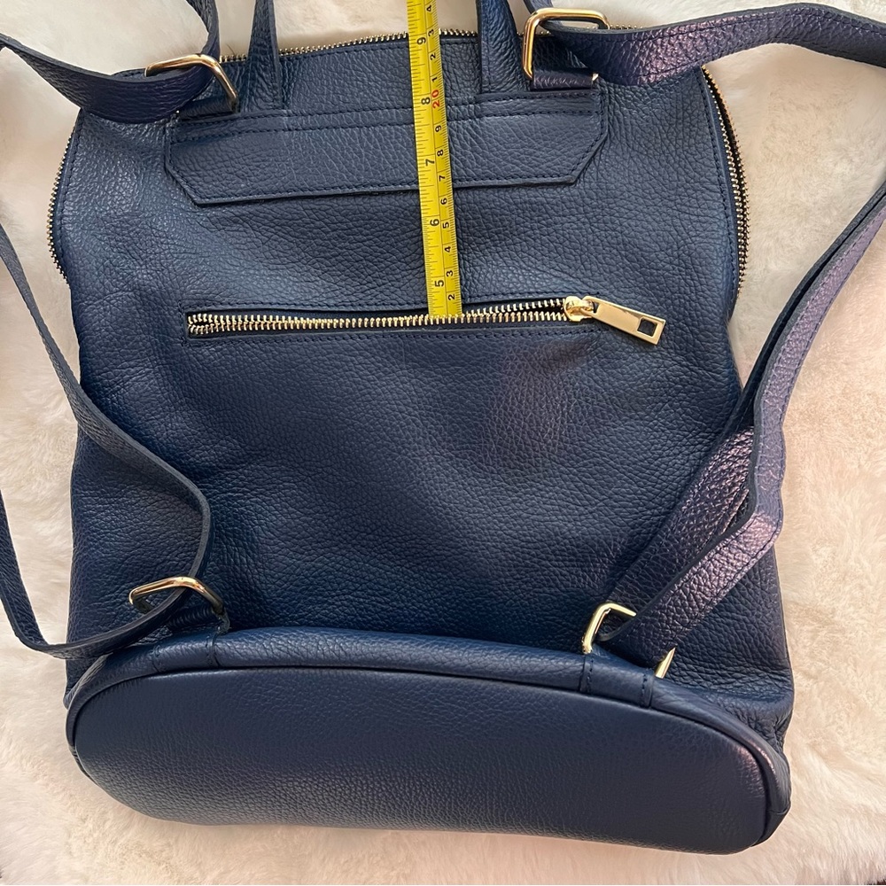 Vera Pella Convertible Backpack/Crossbody/Shoulder/Carry Bag Italian Leather - Picture 16 of 17